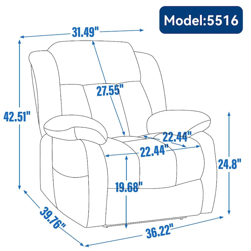 Dual Motor Infinite Position Electric Power Lift Recliner Chair - Genuine Leather Brown