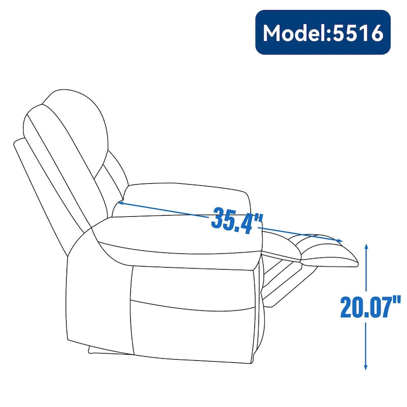 Dual Motor Infinite Position Electric Power Lift Recliner Chair - Genuine Leather Brown