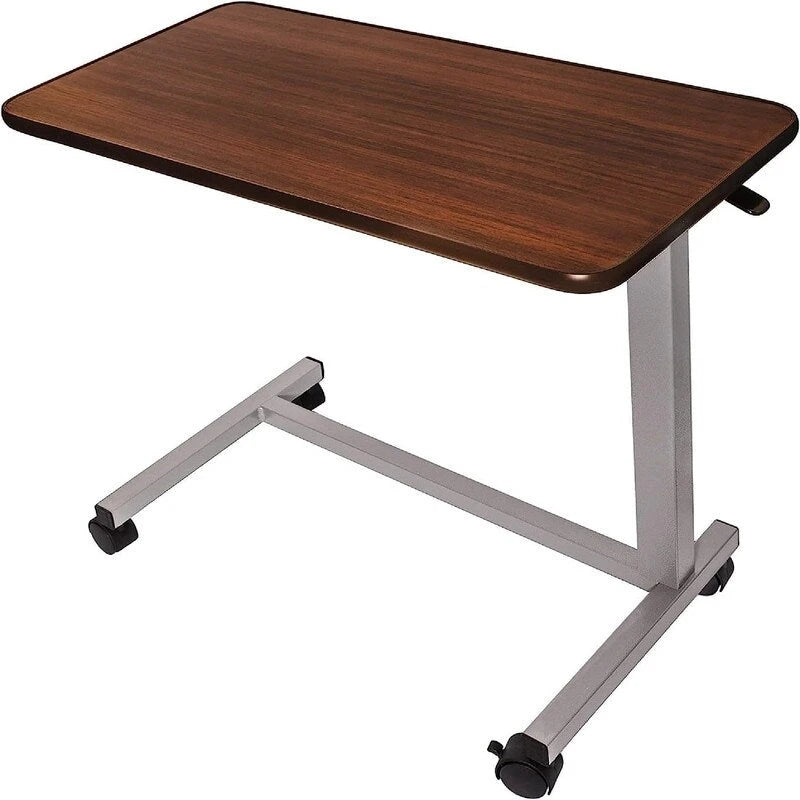 Adjustable Height Overbed Bedside Table