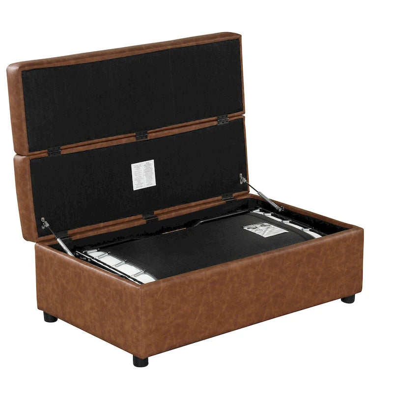 Twin Size Folding Ottoman Sleeper Bed with Mattress