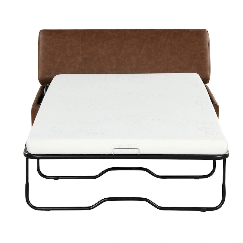 Twin Size Folding Ottoman Sleeper Bed with Mattress