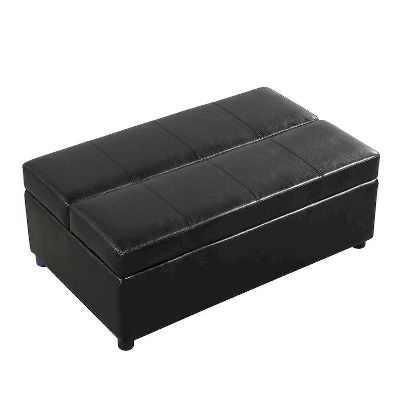Twin Size Folding Ottoman Sleeper Bed with Mattress