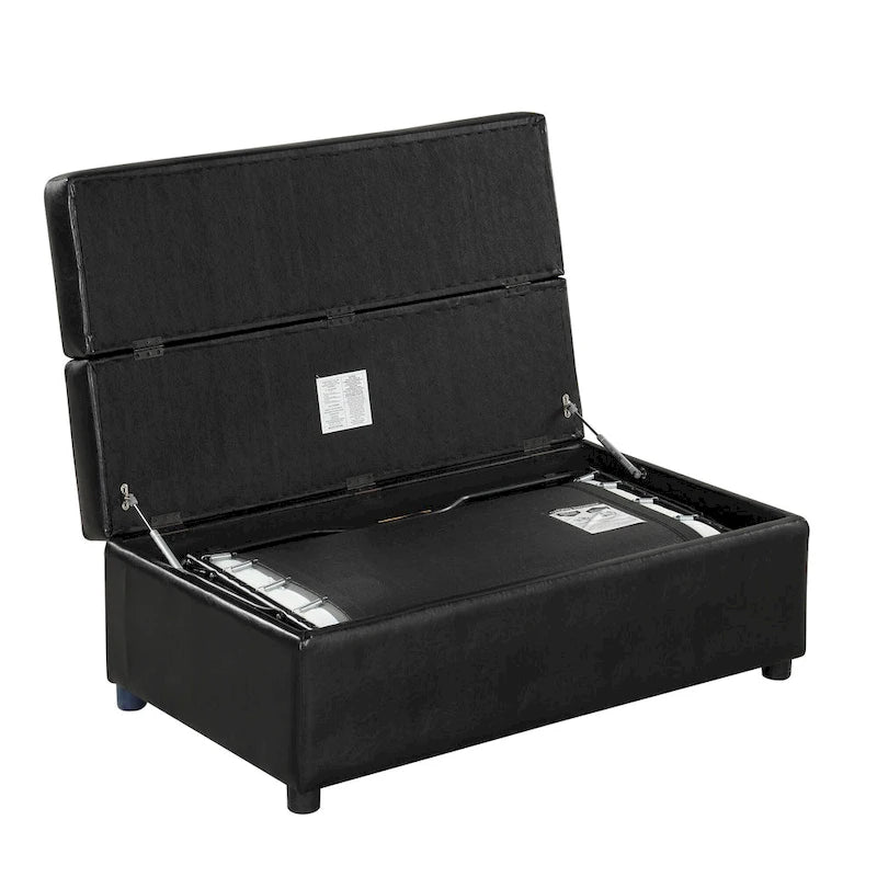 Twin Size Folding Ottoman Sleeper Bed with Mattress