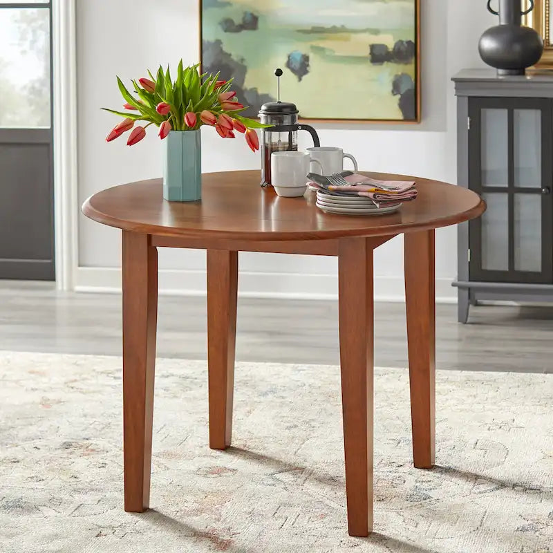 Solid Wood Drop Leaf Dining Table