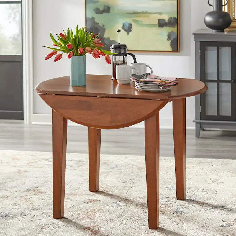 Solid Wood Drop Leaf Dining Table
