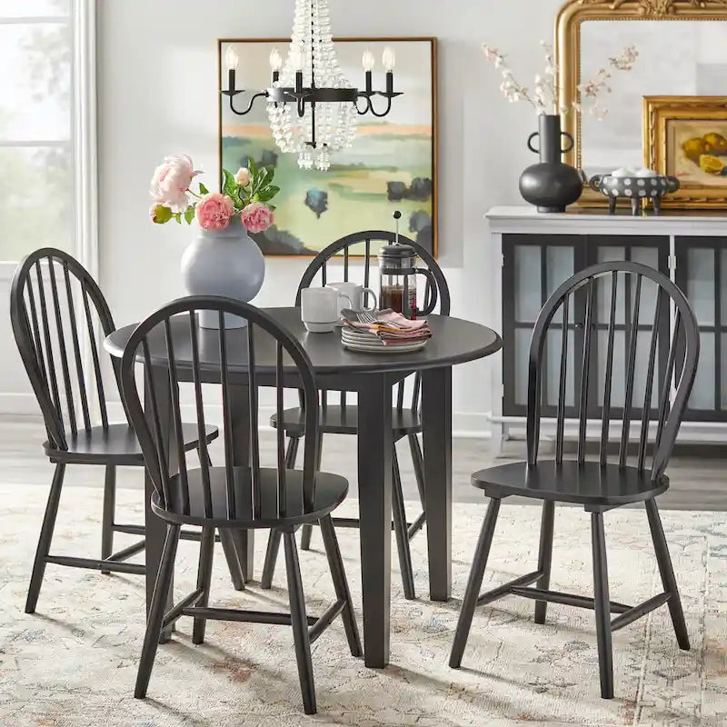 Solid Wood Drop Leaf Dining Table