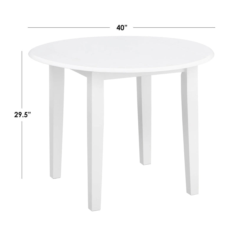 Solid Wood Drop Leaf Dining Table