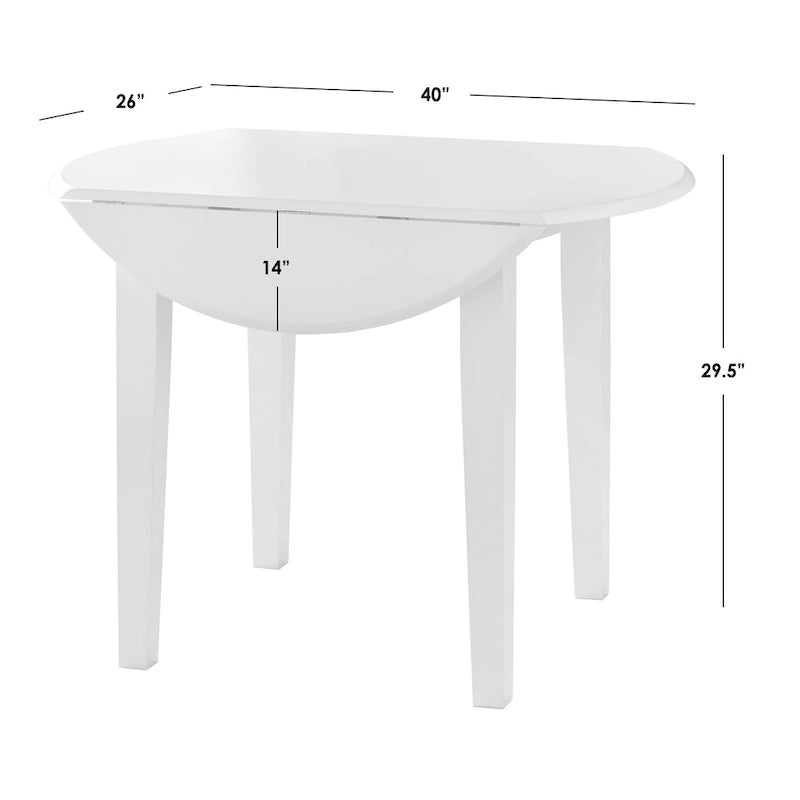 Solid Wood Drop Leaf Dining Table
