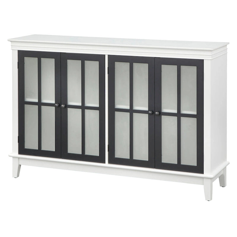 Frosted Glass Farmhouse Buffet/Sideboard
