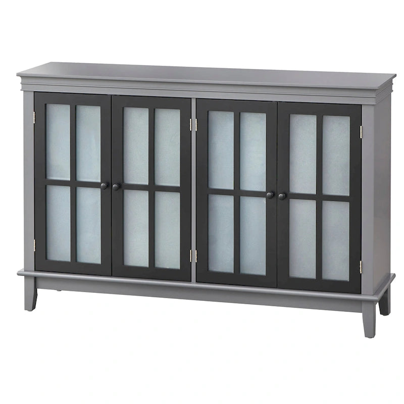 Frosted Glass Farmhouse Buffet/Sideboard