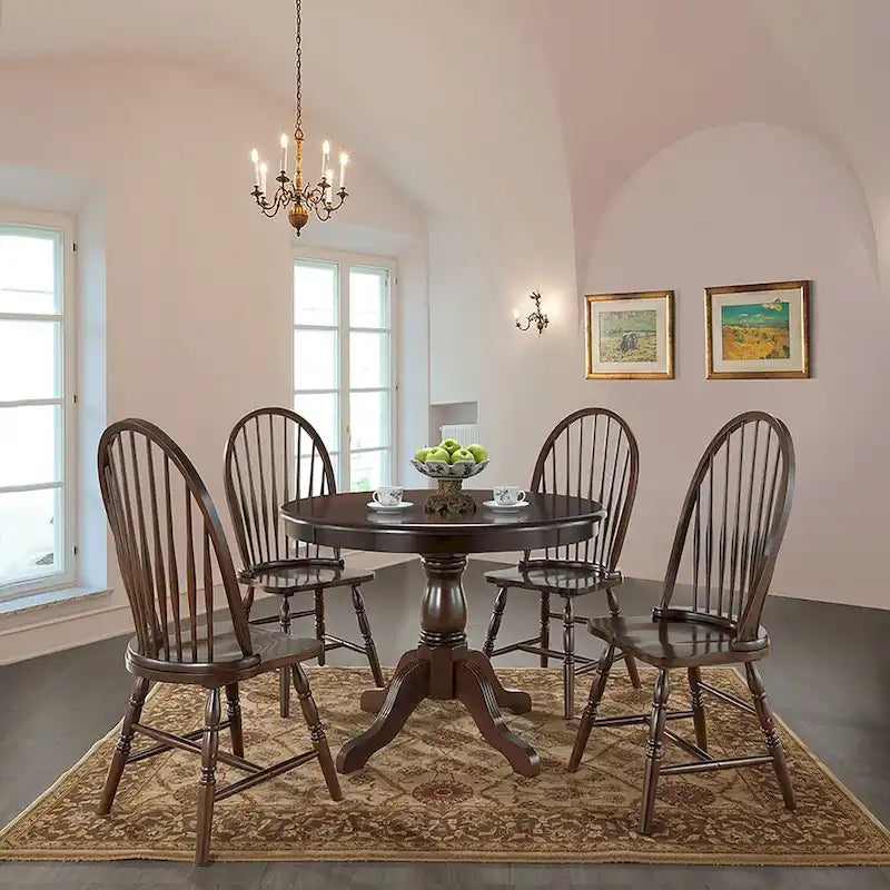 Traditional Rubberwood Dining Chair