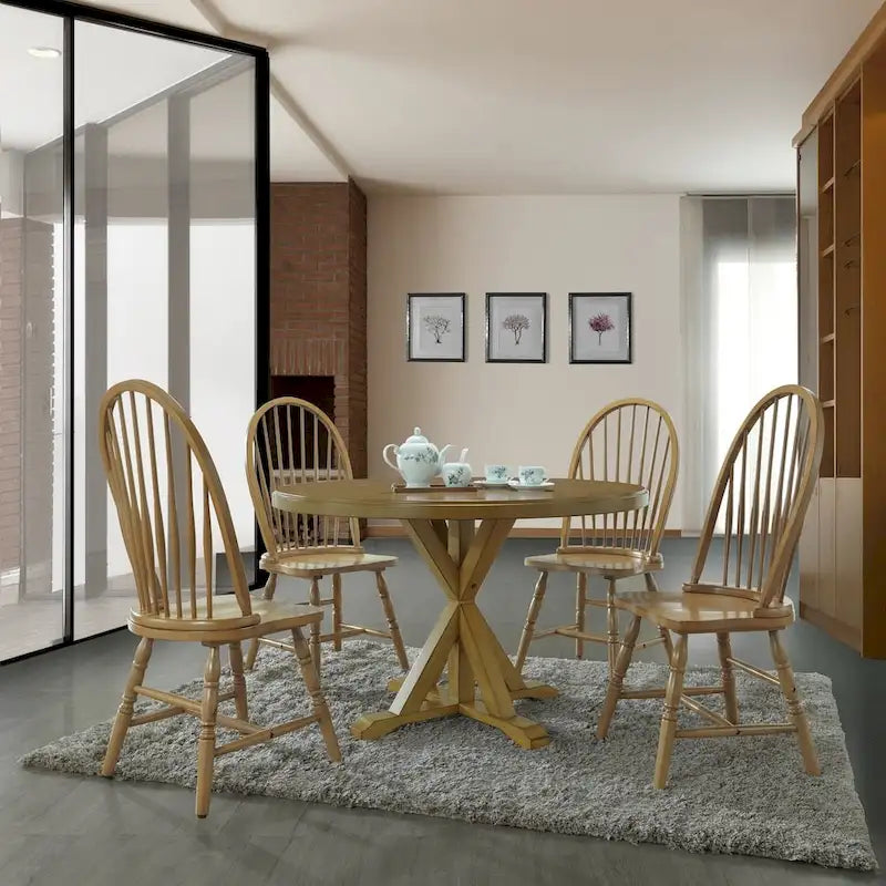 Traditional Rubberwood Dining Chair
