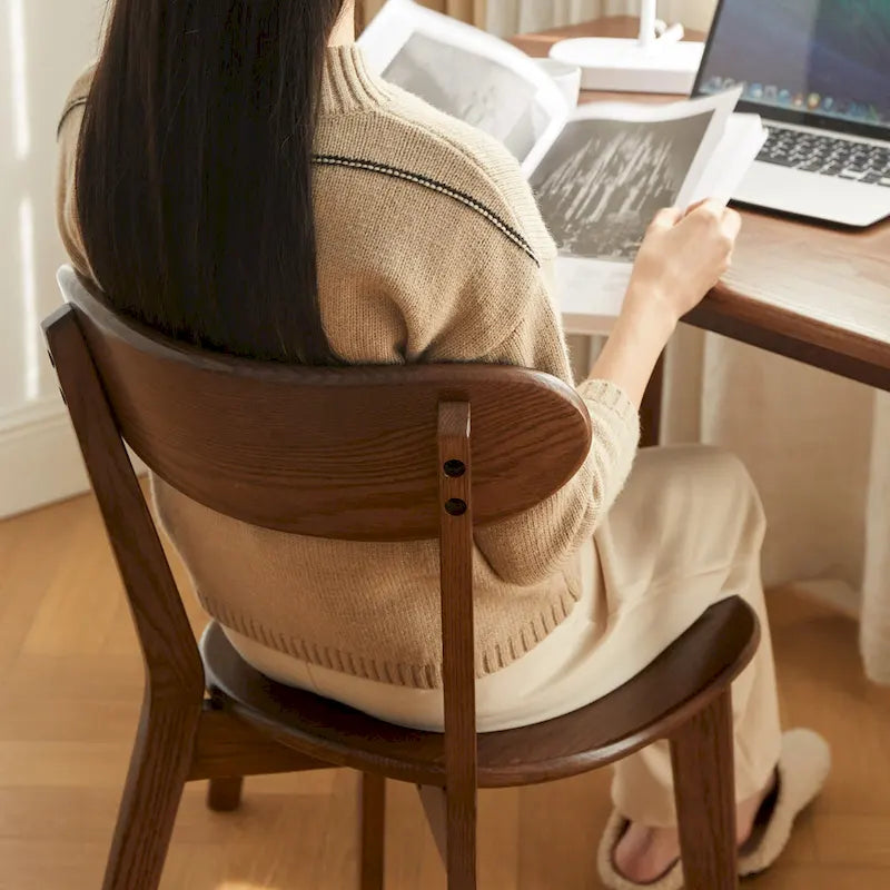 Solid Oak Wood Dining Chair - FAS Grade