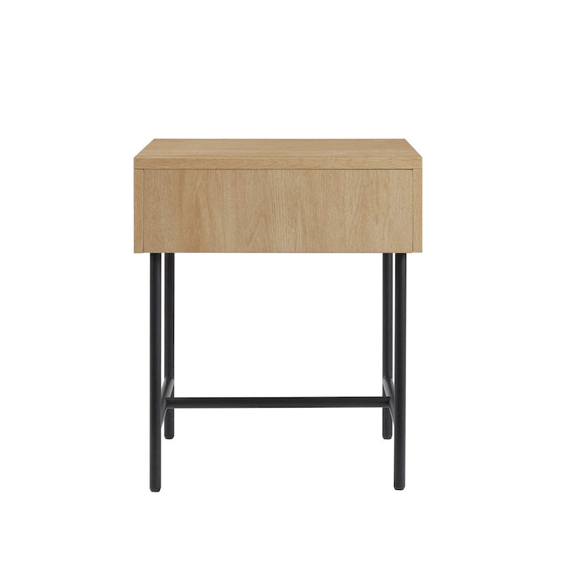 Minimal Fluted-Door Side Table