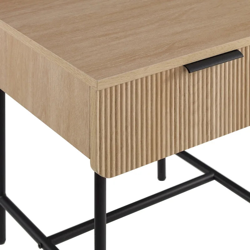 Minimal Fluted-Door Side Table