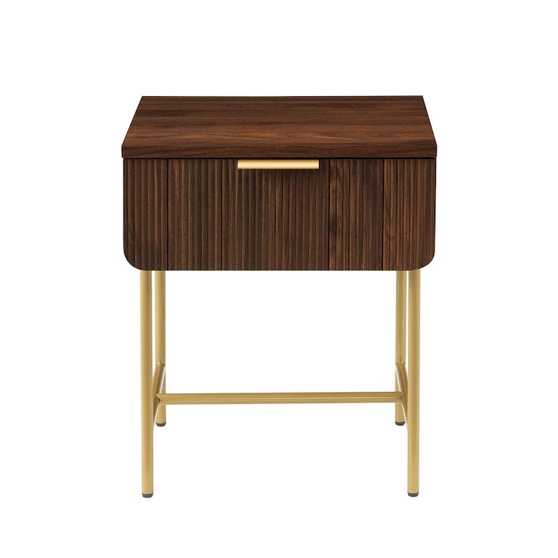 Minimal Fluted-Door Side Table