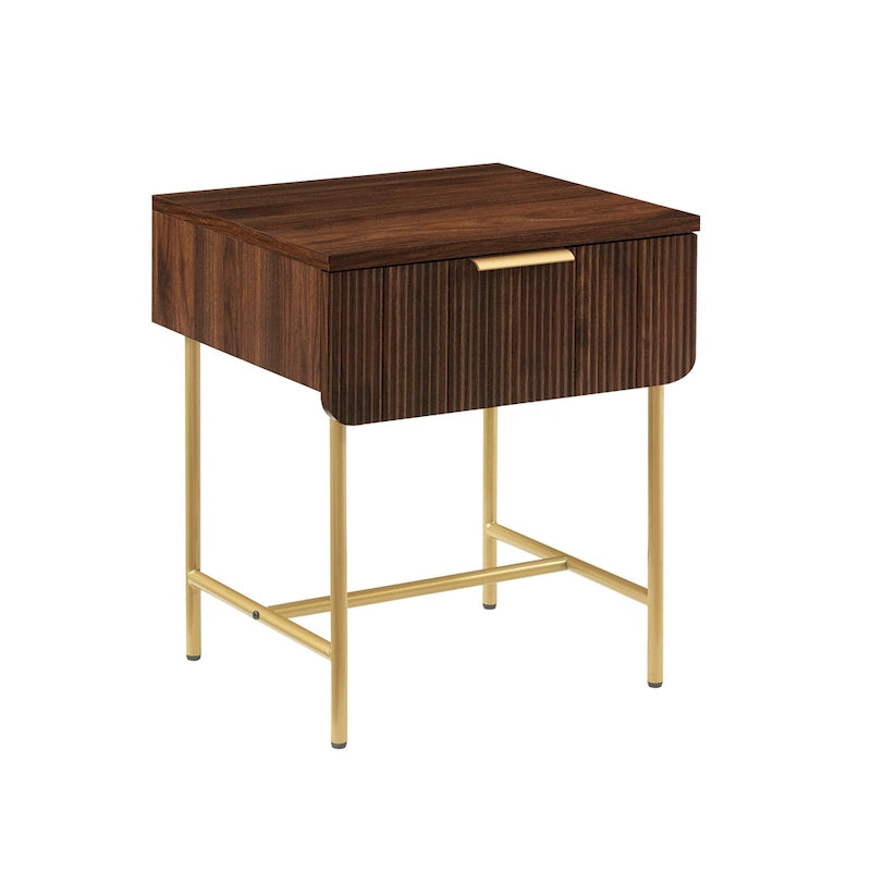 Minimal Fluted-Door Side Table