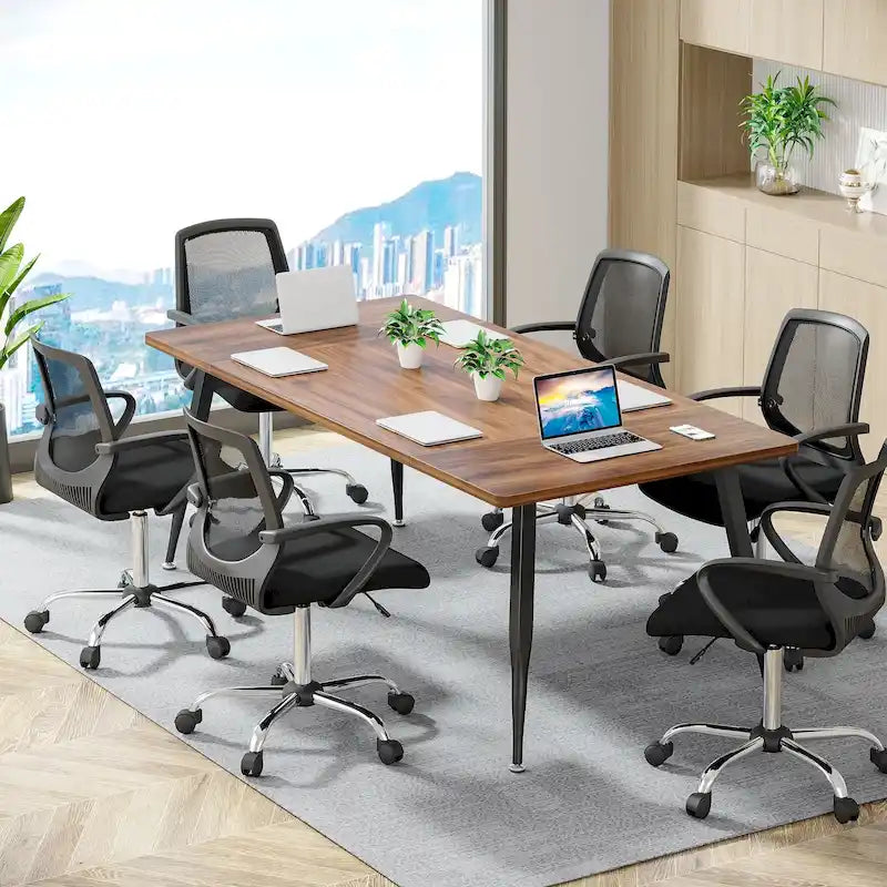 6FT Large Modern Conference Table for Meeting Room