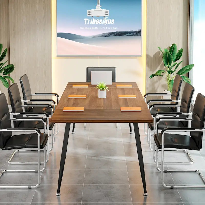 6FT Large Modern Conference Table for Meeting Room