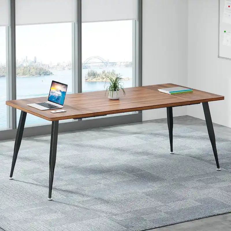 6FT Large Modern Conference Table for Meeting Room
