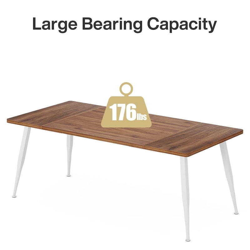 6FT Large Modern Conference Table for Meeting Room