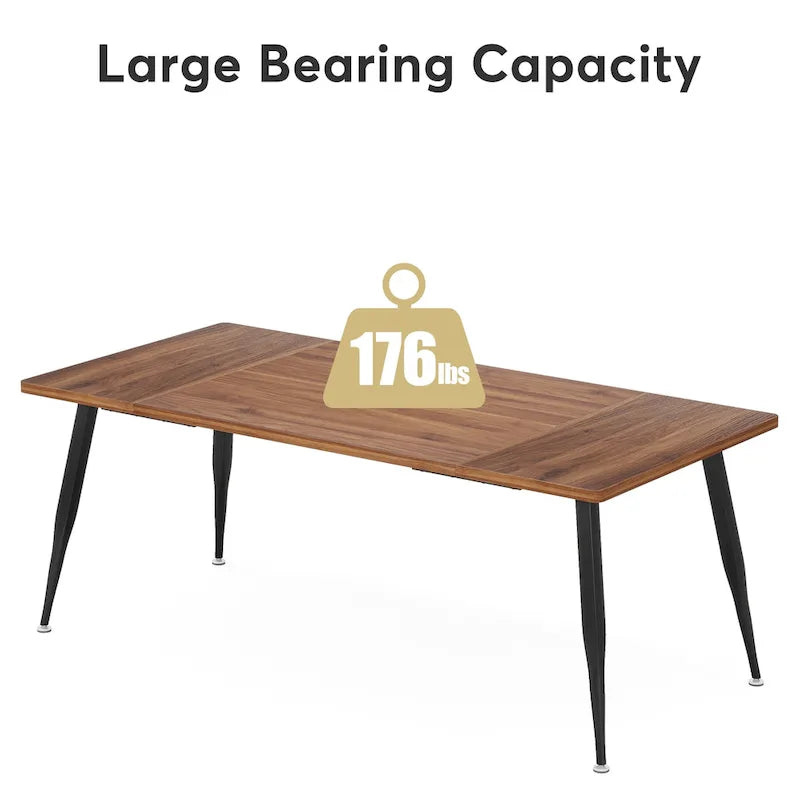 6FT Large Modern Conference Table for Meeting Room