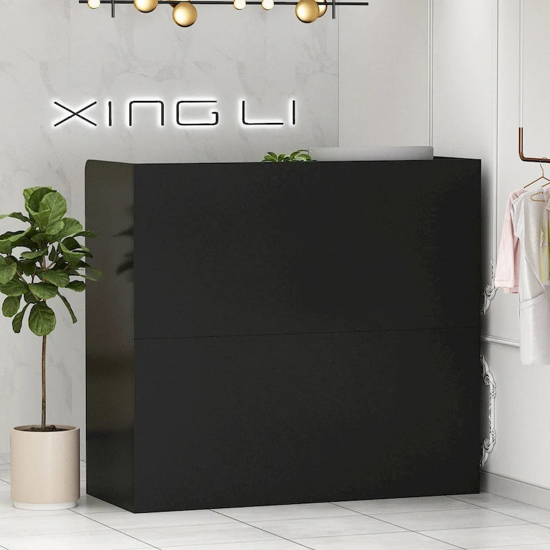 47.2 Reception Desk Counter Lockable Storage Reception Table Working