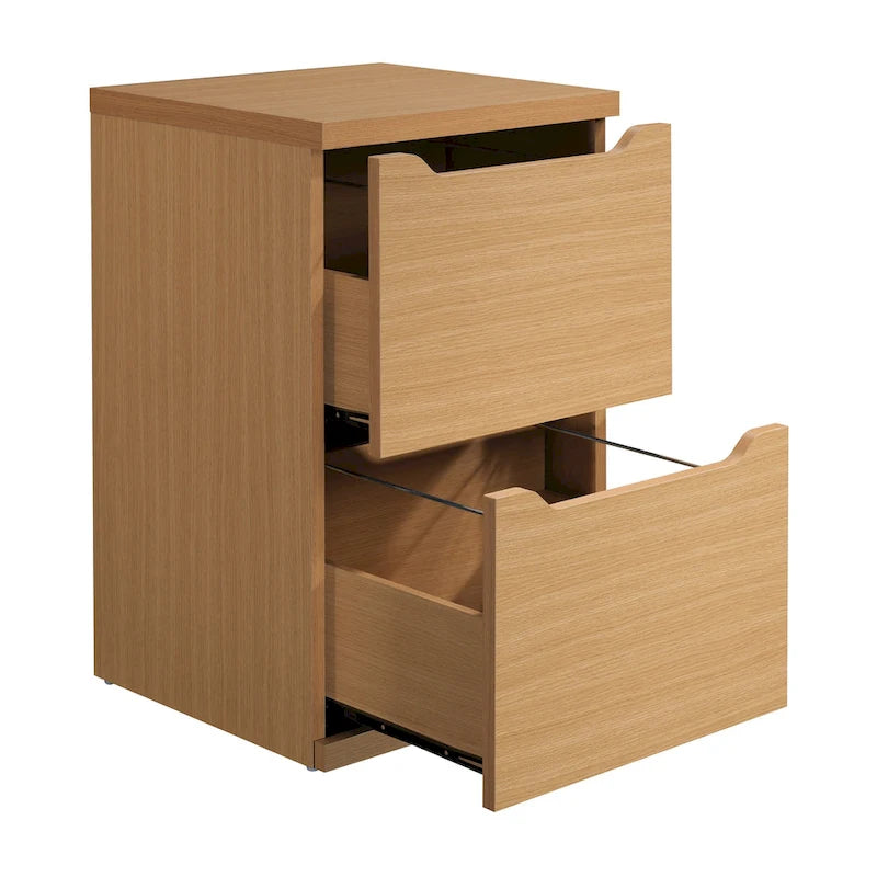 2-Drawer Vertical File Cabinet - Scandinavian Style