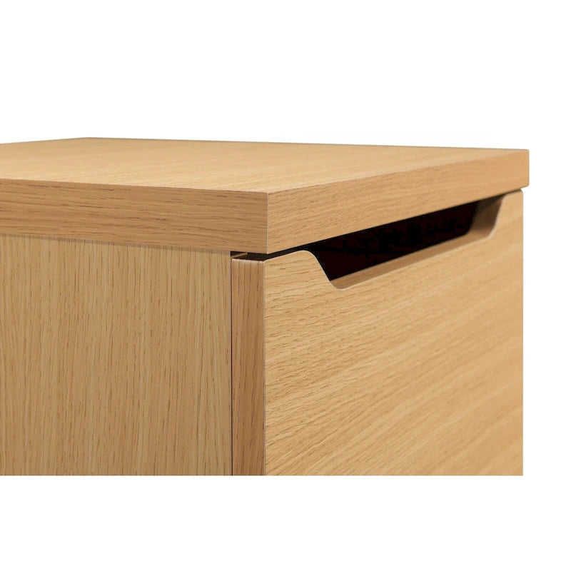 2-Drawer Vertical File Cabinet - Scandinavian Style