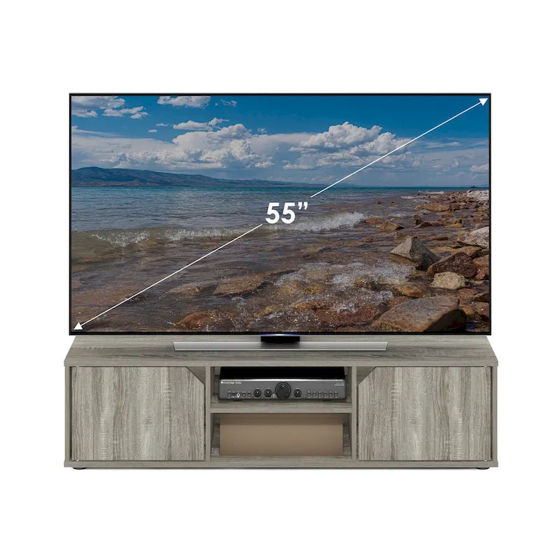 Classic TV Stand with Electric Fireplace for TVs up to 55 Inch