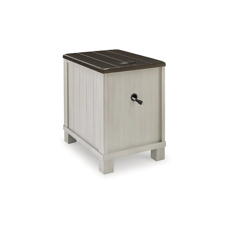 Darborn Gray/Brown Chairside End Table - 17.75W x 24D x 24H