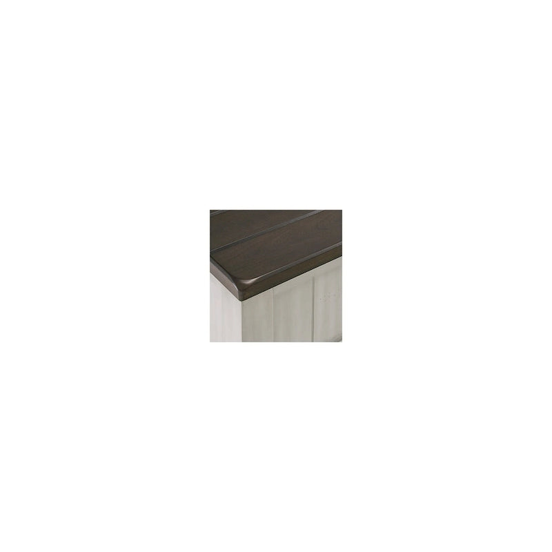 Darborn Gray/Brown Chairside End Table - 17.75W x 24D x 24H