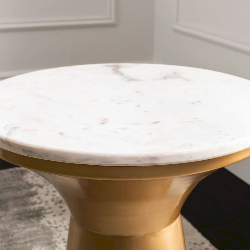 SAFAVIEH Nevada Pedestal End Table - 16 x 16 x 22 - 16Wx16Dx22H