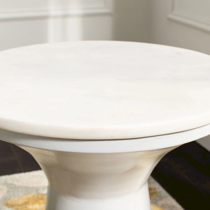 SAFAVIEH Nevada Pedestal End Table - 16 x 16 x 22 - 16Wx16Dx22H