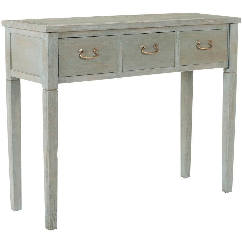 Console Patinée Grise - 39.4x14.2x31.7