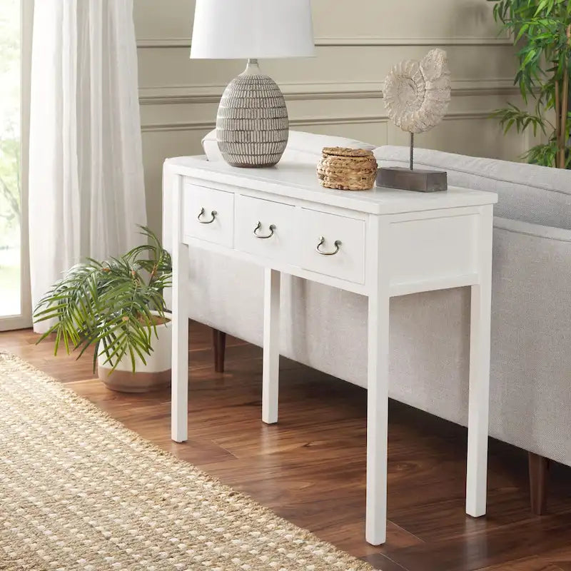 Antiqued Grey Console Table - 39.4x14.2x31.7