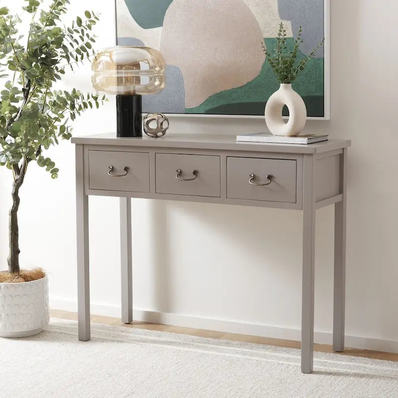 Antiqued Grey Console Table - 39.4x14.2x31.7