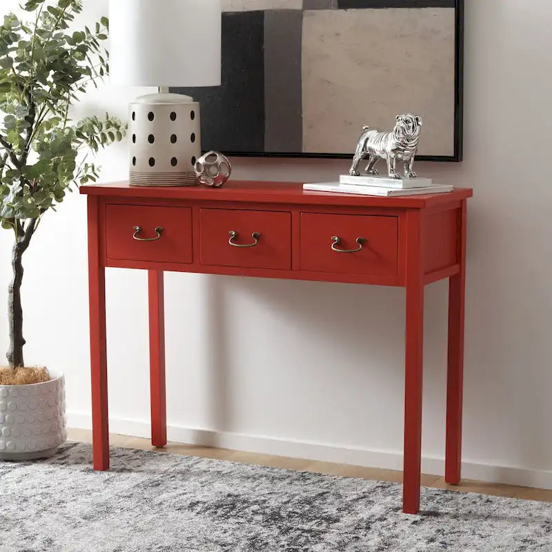 Antiqued Grey Console Table - 39.4x14.2x31.7