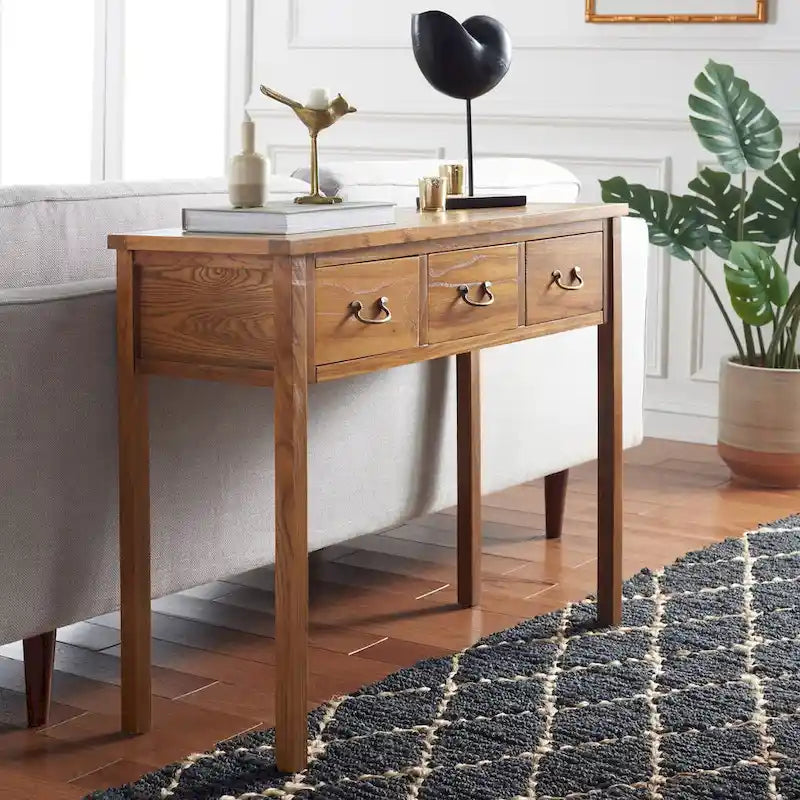 Antiqued Grey Console Table - 39.4x14.2x31.7