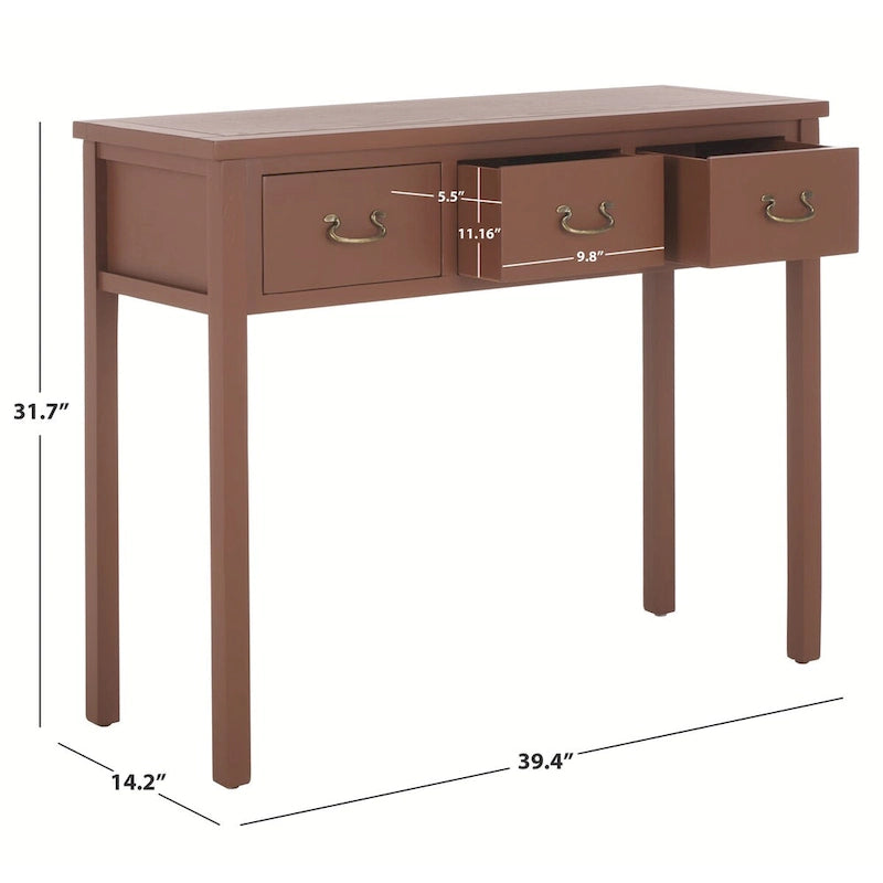 Antiqued Grey Console Table - 39.4x14.2x31.7