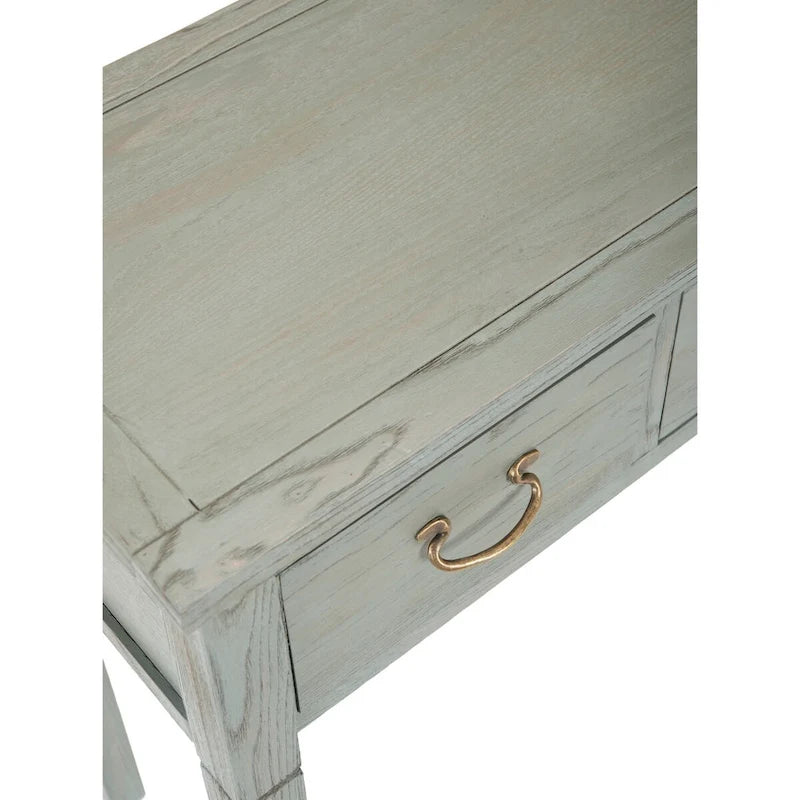 Antiqued Grey Console Table - 39.4x14.2x31.7
