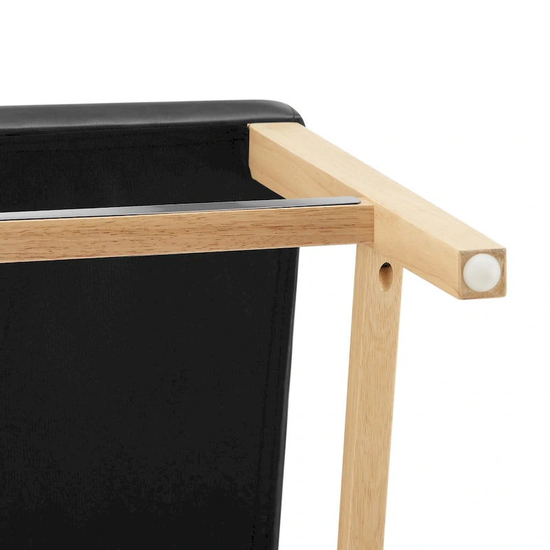 Faux Leather Counter Stool with Wing Back Profile