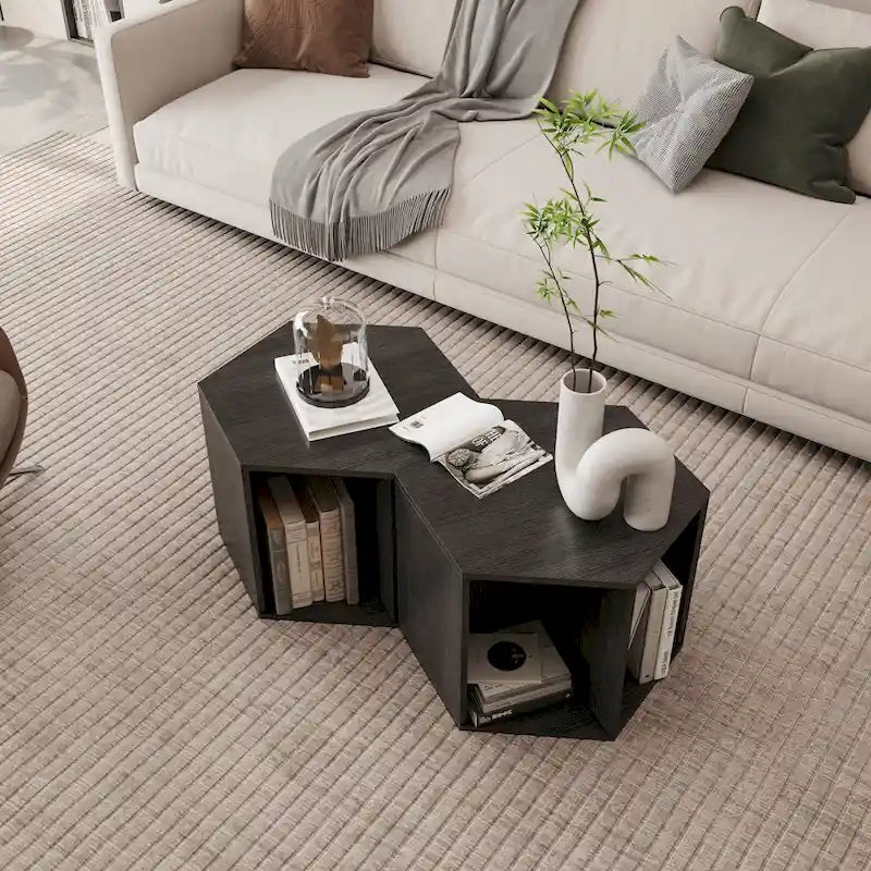 Hexagonal MDF Coffee Table / Side Table / Nightstand