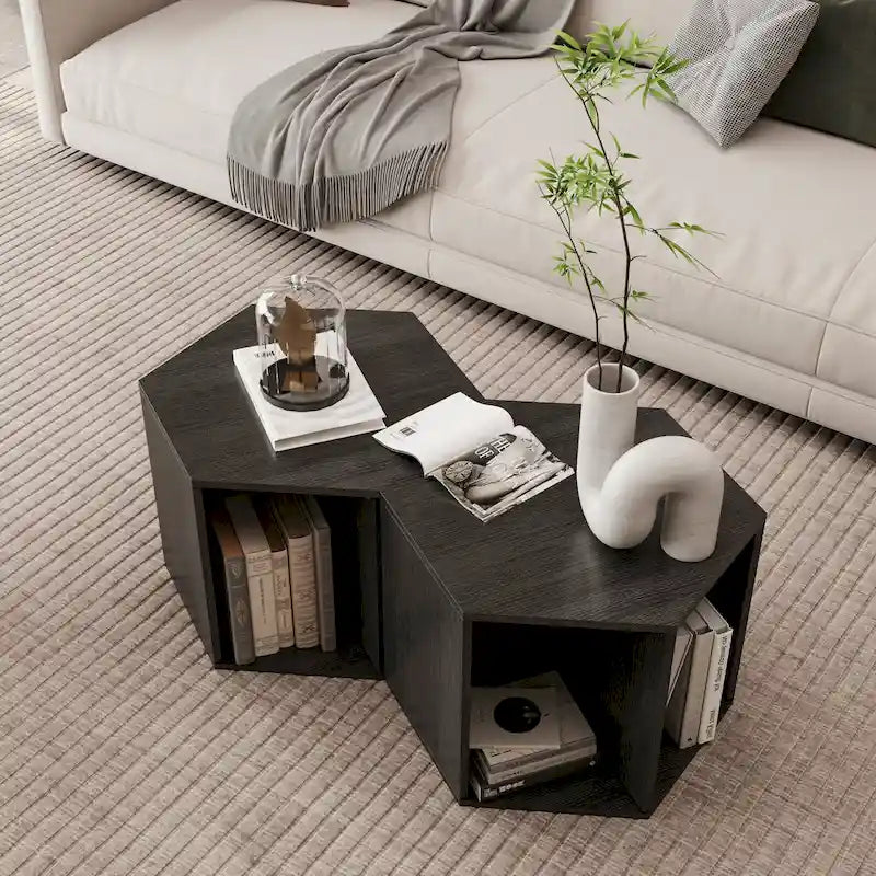 Hexagonal MDF Coffee Table / Side Table / Nightstand