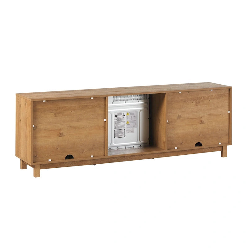 70-inch TV Stand with Electric Fireplace