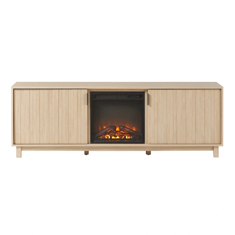 70-inch TV Stand with Electric Fireplace