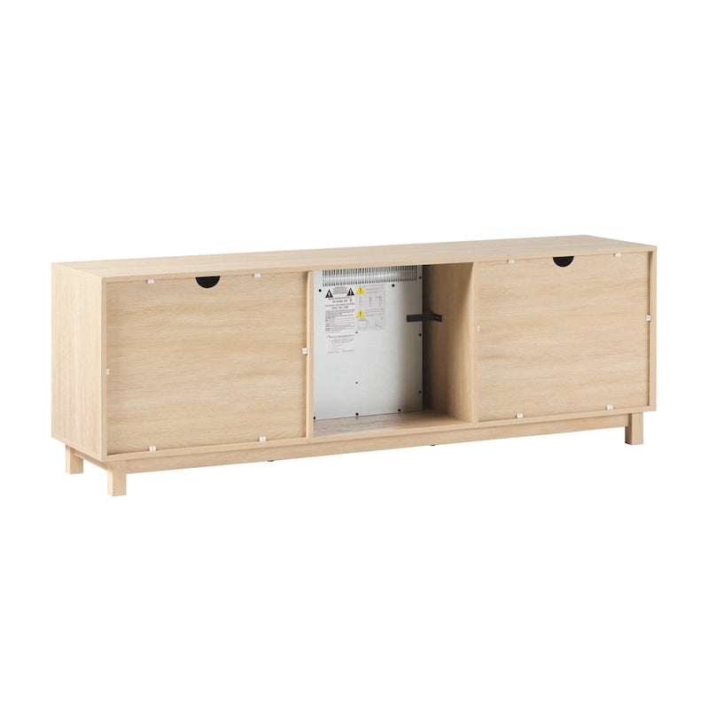 70-inch TV Stand with Electric Fireplace