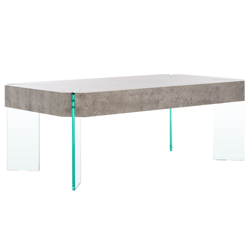 Rectangular Contemporary Glass Leg Coffee Table - 43Wx24Dx16H