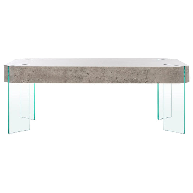 Rectangular Contemporary Glass Leg Coffee Table - 43Wx24Dx16H