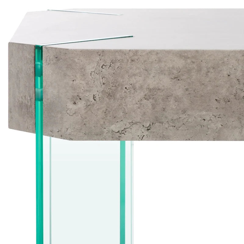 Rectangular Contemporary Glass Leg Coffee Table - 43Wx24Dx16H